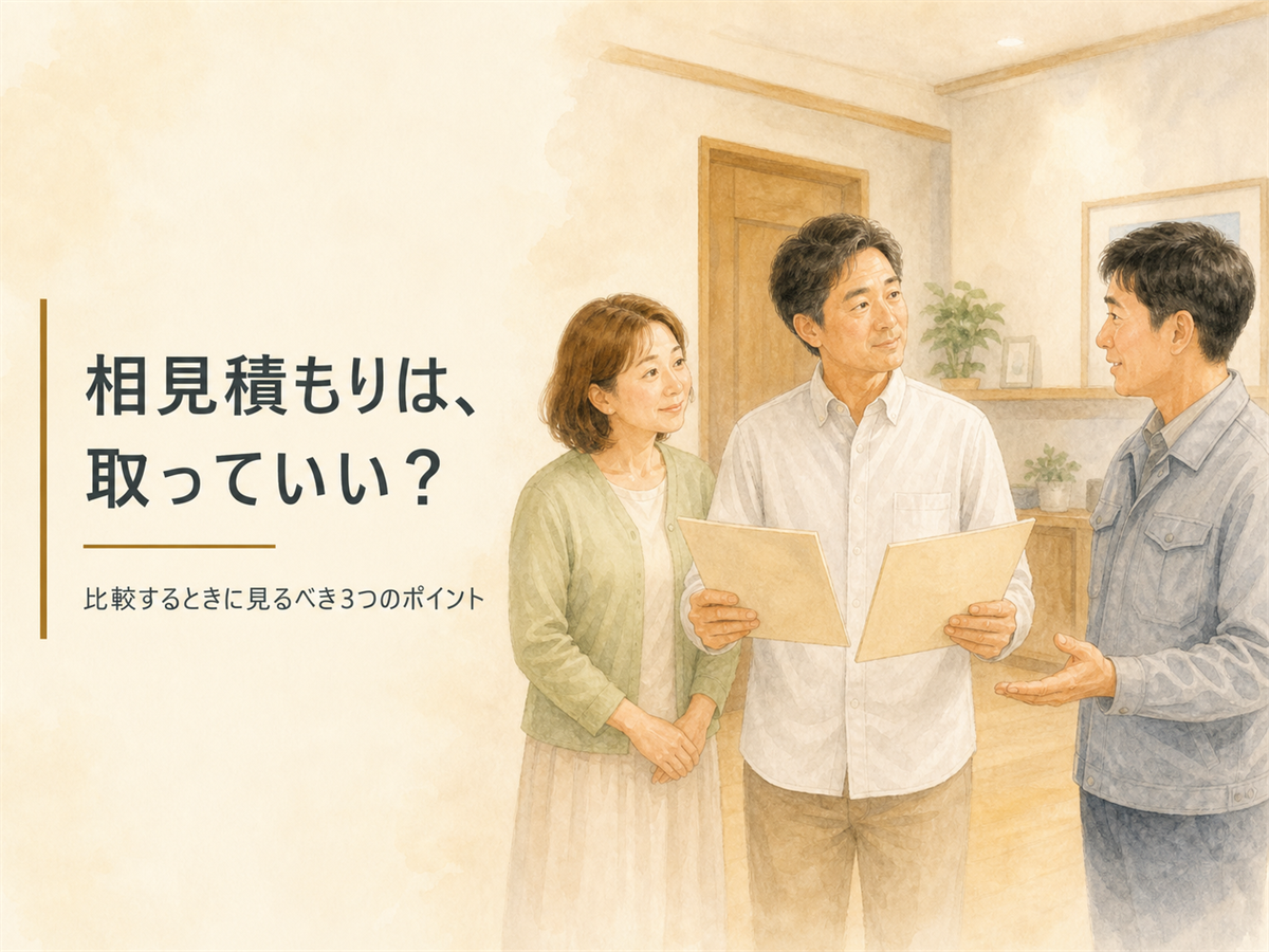相見積もりは取っていいのかを解説する記事のアイキャッチ画像