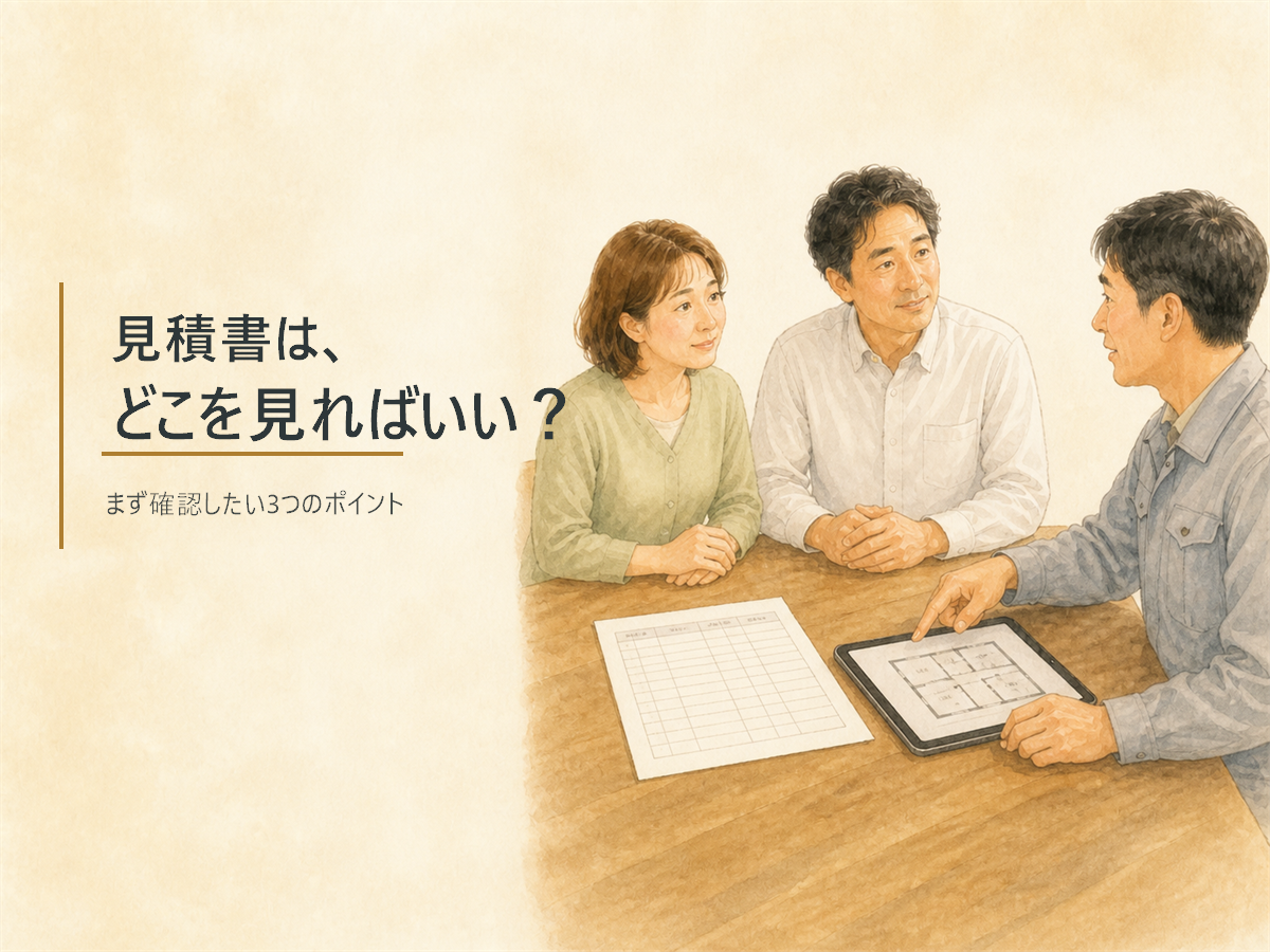 リフォームの見積書はどこを見ればいいのかを解説する記事のアイキャッチ画像